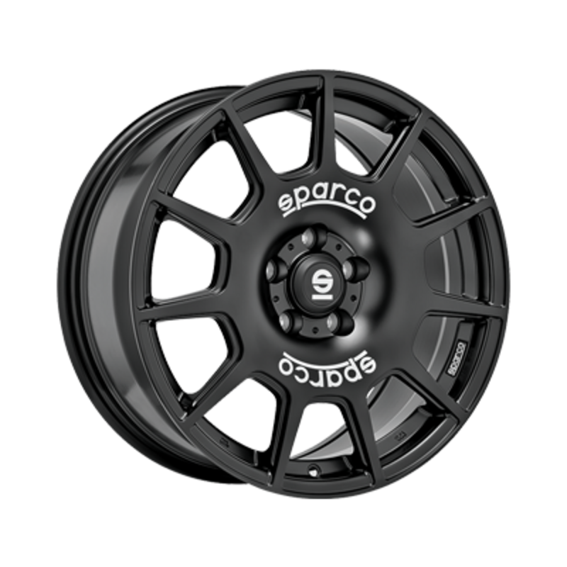 Sparco Terra 17x7.5" 5x112 ET45, Noir Mat / Satiné